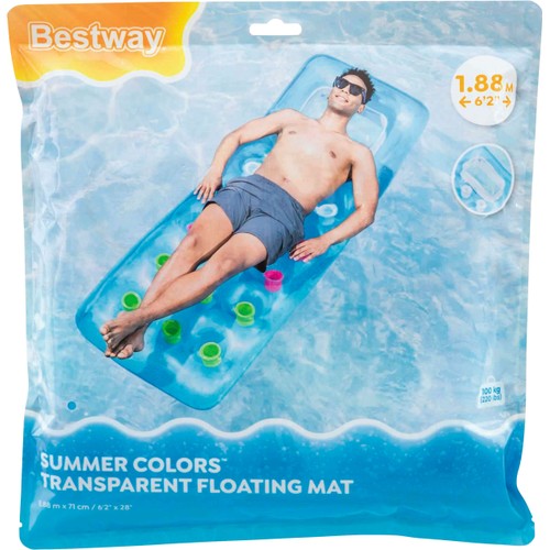 Badmadrass med fönster 188x71cm Bestway