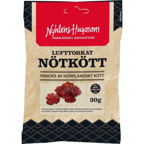 Lufttorkat Nötkött 30g Nyhléns Hugosons