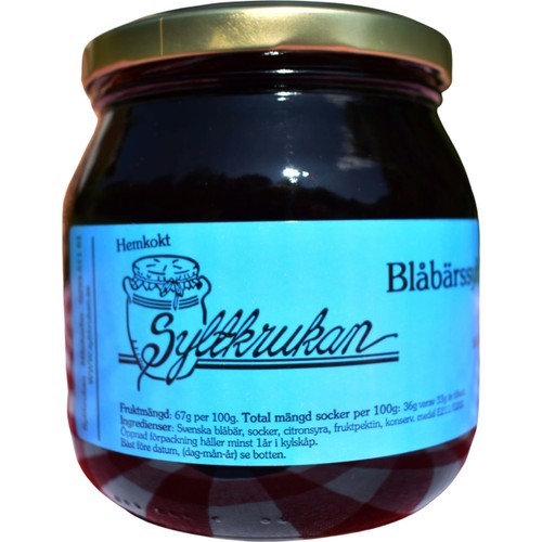 Blåbärssylt 550g Syltkrukan