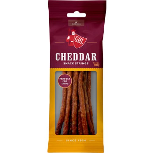Ölkorv Cheddar Snack Strings 100g Göl