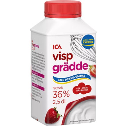 Vispgrädde 36% Längre hållbarhet 2,5dl ICA