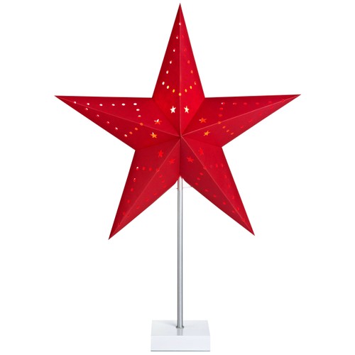 Stjärna Jenny på fot Röd 60cm ICA