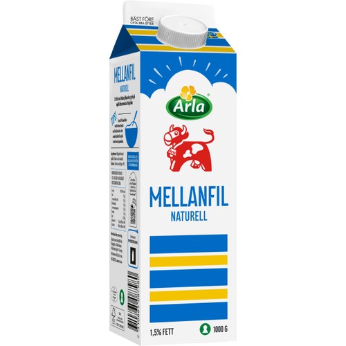 Mellanfil Naturell 1,5% 1000g Arla Ko®