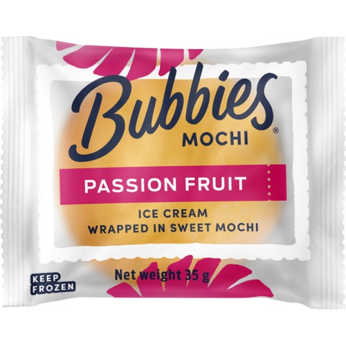 Glass Mochi Passion Fruit 35g Bubbies