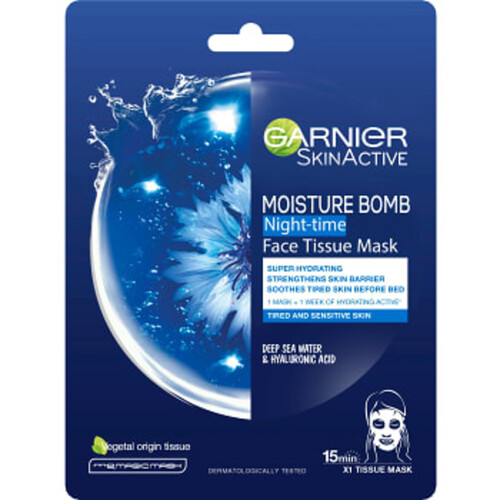 Ansiktsmask Night Tissue 1-p Garnier