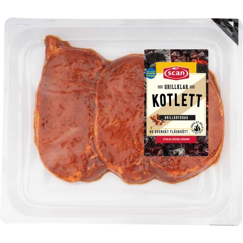 Kotlett Färsk Grillkryddad ca 450g Scan