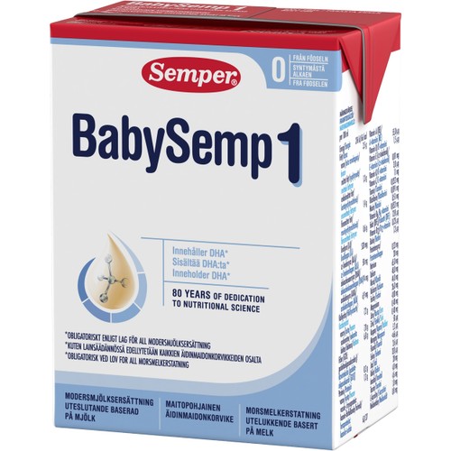 Modersmjölksersättning  BabySemp 1 df 0-6m 200ml Semper