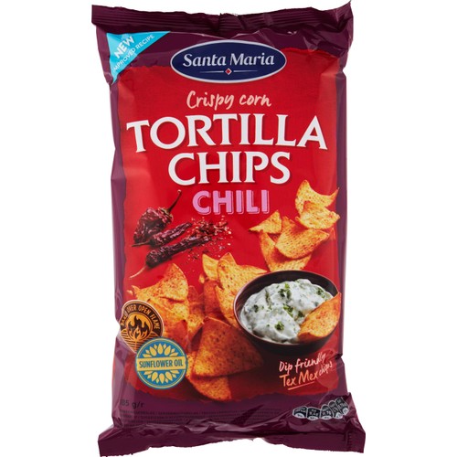 Tortilla Chips Chili 185g Santa Maria
