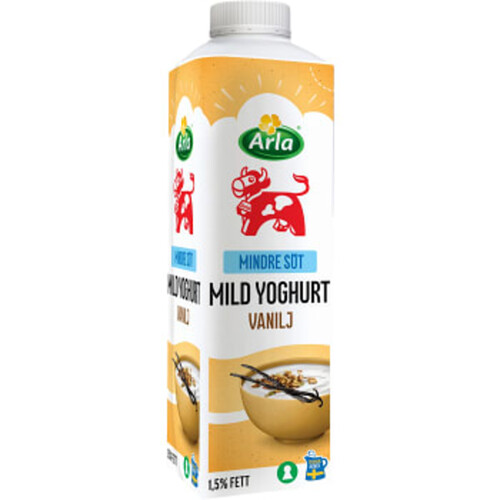 Vaniljyoghurt Mild 1,5% Lättsockrad 1000g Arla Ko®