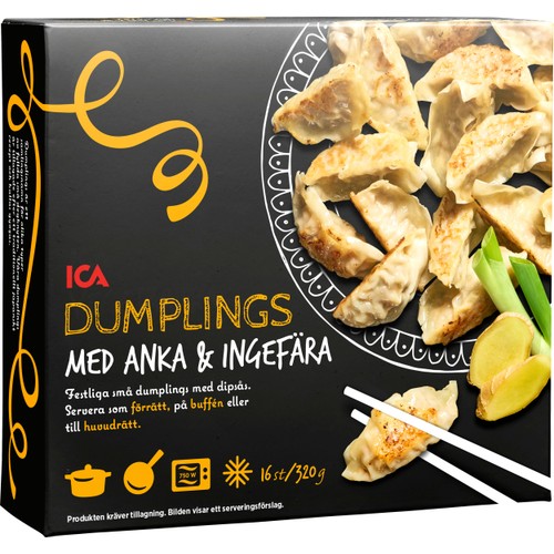 Dumplings anka & ingefära Frysta 320g ICA