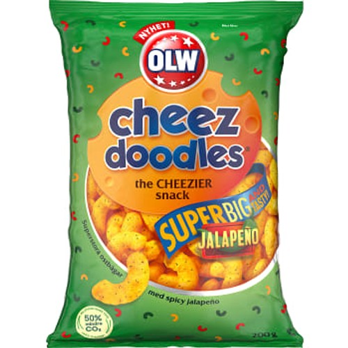 Ostbågar Super Cheez Doodles Jalapeño 200g Olw