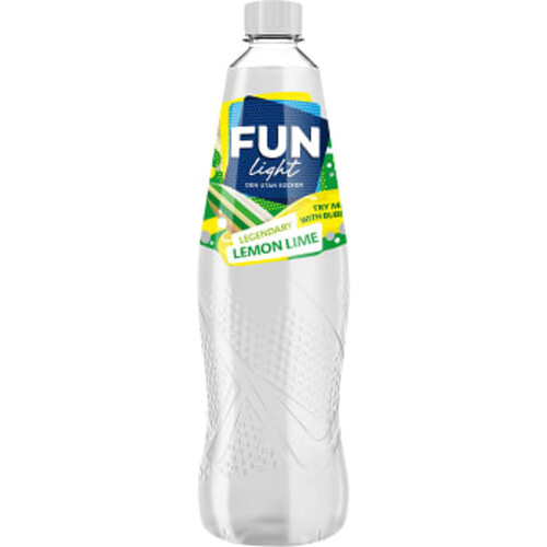 Lightdryck Legendary Lemon Lime Sockerfri 1l Fun Light