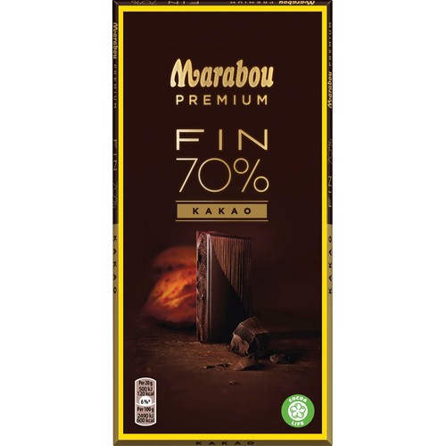Chokladkaka Premium 70% kakao 100g Marabou