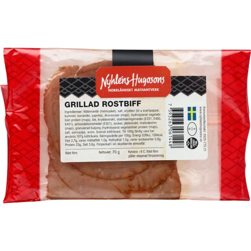 Rostbiff 70g Nyhléns Hugosons