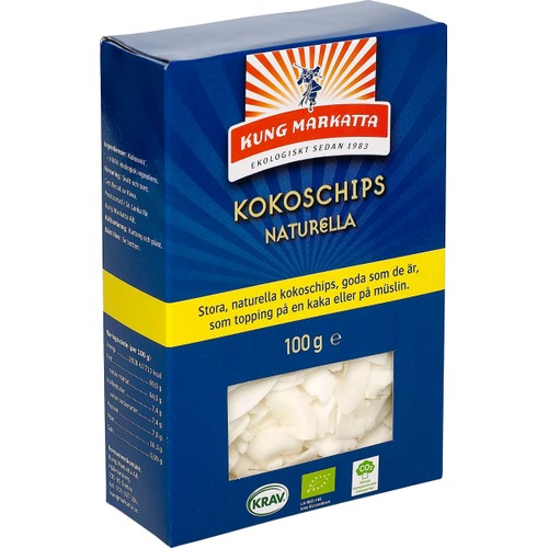 Kokoschips 100g KRAV Kung markatta