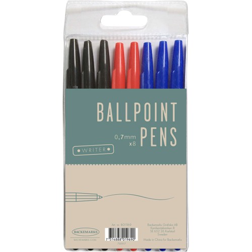 Penna Bläck Olika Färg 8st Writer