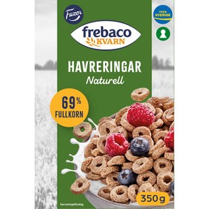 Havreringar Fullkorn 350g Frebaco