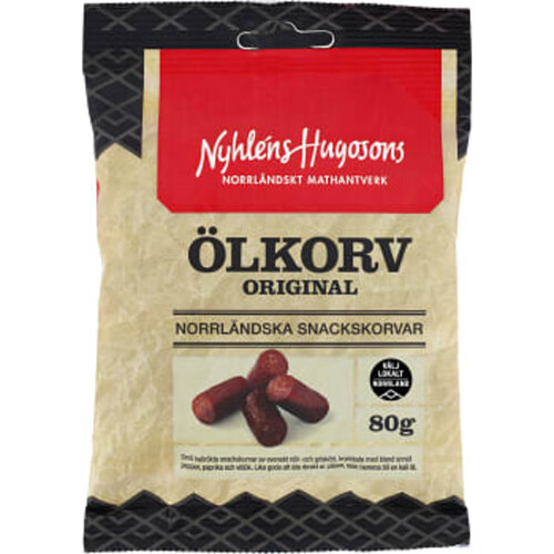 Ölkorv Original 80g Nyhléns Hugosons