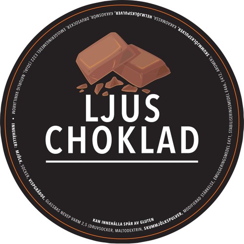 Ljus chokladglass 0,5l