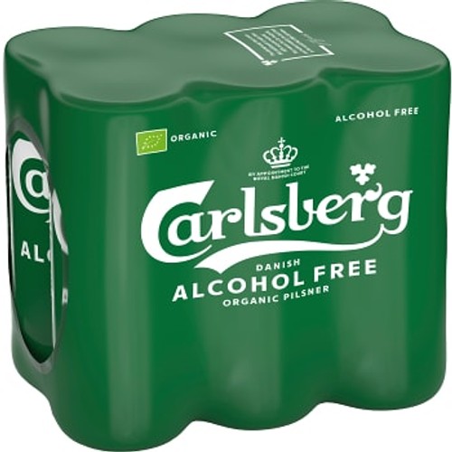 Öl Alkoholfri 0.5% Eko 6-Pack Sleek 33cl Carlsberg