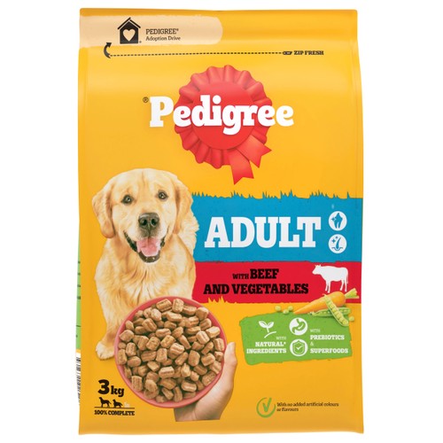 Hundmat Pedi Adult Oxe&Grönsaker 3000 Gram Pedigree