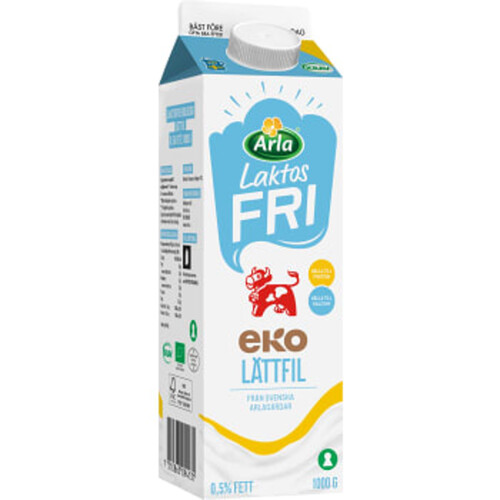 Lättfil Naturell 0.5% Laktosfri Ekologisk 1000g Arla Ko®