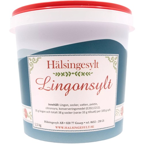 Lingonsylt 1,5kg Hälsingesylt