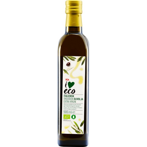 Extra virgin Italiensk Olivolja Ekologisk 500ml ICA I love eco