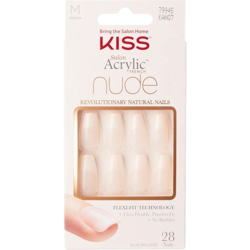 Salon Acrylic Nude French Nails 1st KISS