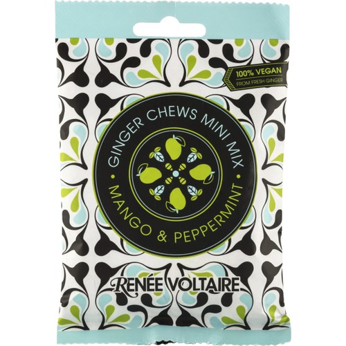 Snacks Ginger Chews Mini Mix Mango & Pepparmynta 48g Renée Voltaire