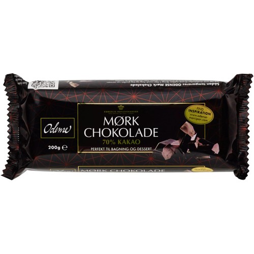 Blockchoklad Mörk 70% 200g Odense
