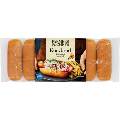Korvbröd med rostad lök 240g Farmers & Chefs