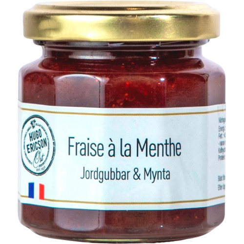 Marmelad Jordgubb & Mynta 125g Hugo Ericson Ost