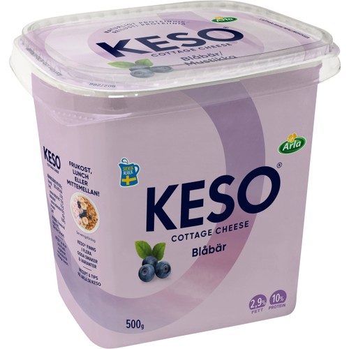 Cottage cheese Blåbär 2,9% 500g KESO®