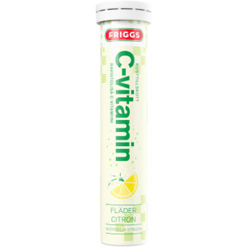 Brustablett C-vitamin Fläder Citron 20-p Friggs