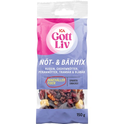 Nöt & bärmix 150g ICA Gott Liv