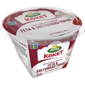 Lätt Crème Fraiche Feta & Soltorkad tomat 12% 2dl Arla Köket®
