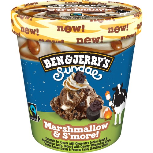 Glass Marshmallow & s'more! 427ml Ben & Jerrys