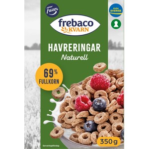 Havreringar Fullkorn 350g Frebaco