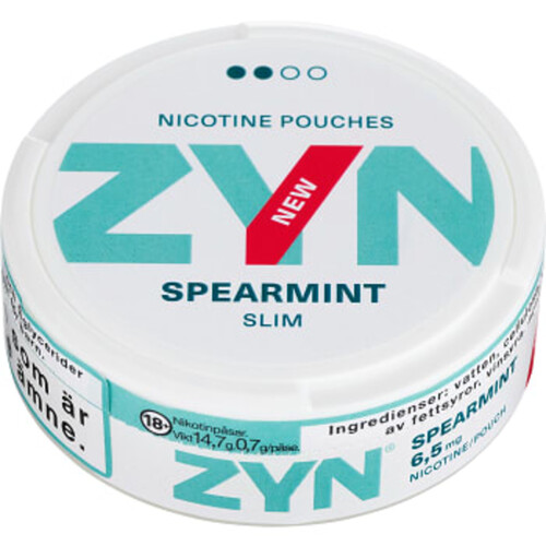 Spearmint Slim 14.7 Gram Zyn