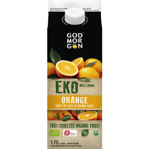 Juice Orange Ekologisk 1,75l KRAV God Morgon