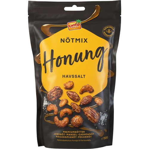 Nötmix Honung med havssalt 150g Exotic Snacks