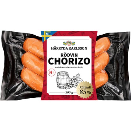 Chorizo Rödvin 90% Kötthalt 300 Härryda Karlsson