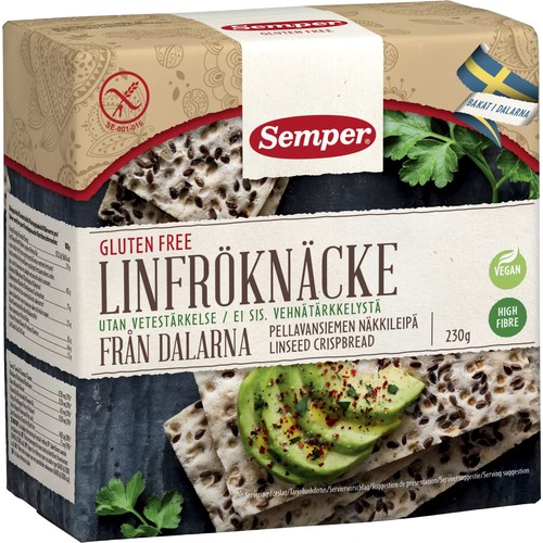 Linfröknäcke från Dalarna Glutenfri 230g Semper