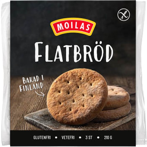 Flatbröd Glutenfritt 3-p Moilas