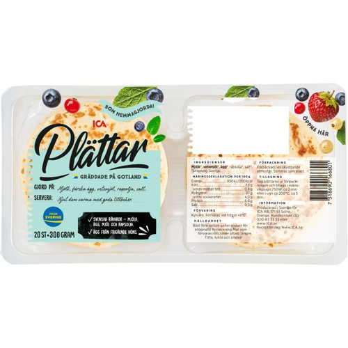 Plättar 20st 300g ICA