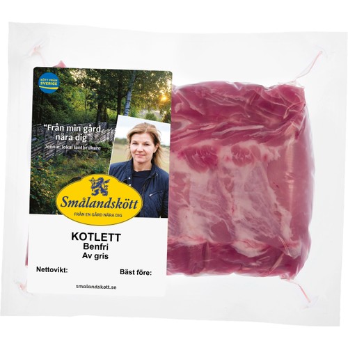 Kotlett Färsk benfri i bit ca 600g Smålandskött