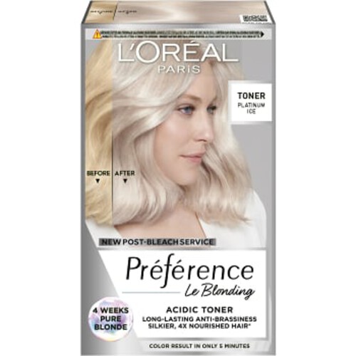 Hårtoner Platinum Ice Le Blonding Acidic Toners 1-p Préférence