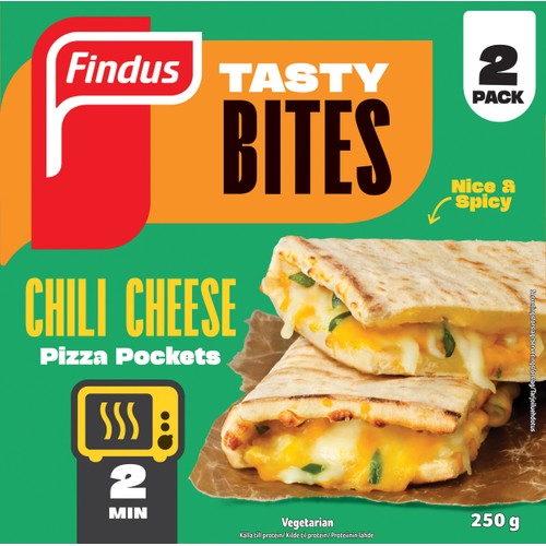 Pizza pockets chili cheese 250g Findus