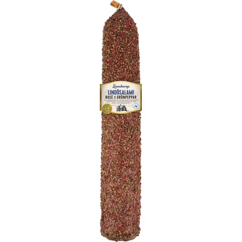 Lindösalami Rosé och Grönpeppar i skivor ca 5g Lönneberga